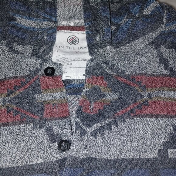 On the BYAS Women's Hooded Long Sleeve Tee Large Gray - Picture 2 of 4